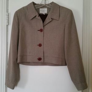 Houndstooth Crop Blazer Jacket 5/6